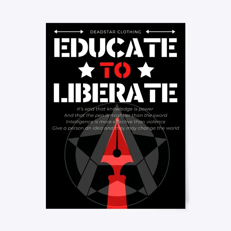 Educate To Liberate (Home Decor)